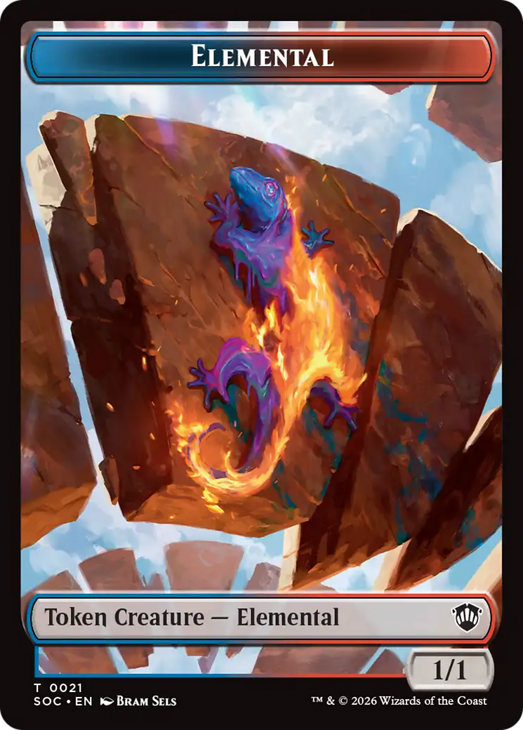 Magic: The Gathering - Elemental Token - Secrets of Strixhaven Commander Tokens