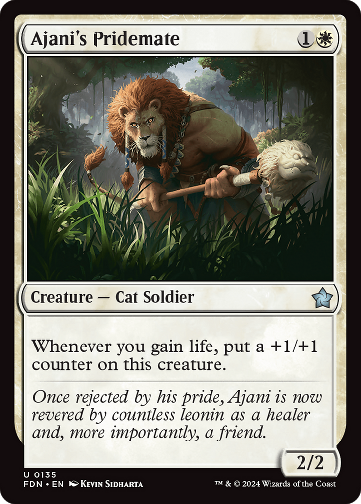 Magic: The Gathering - Ajani's Pridemate Foil - Foundations