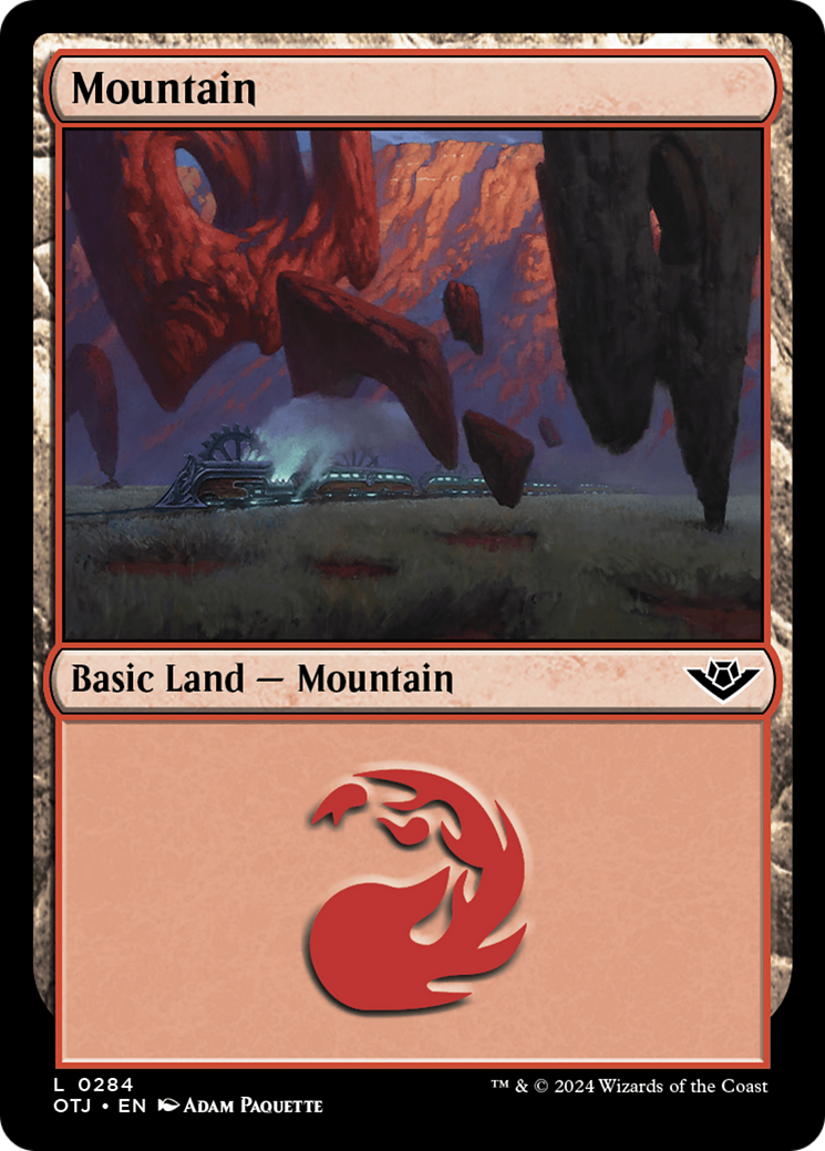 Magic: The Gathering - Mountain #284 Foil - Outlaws of Thunder Junction