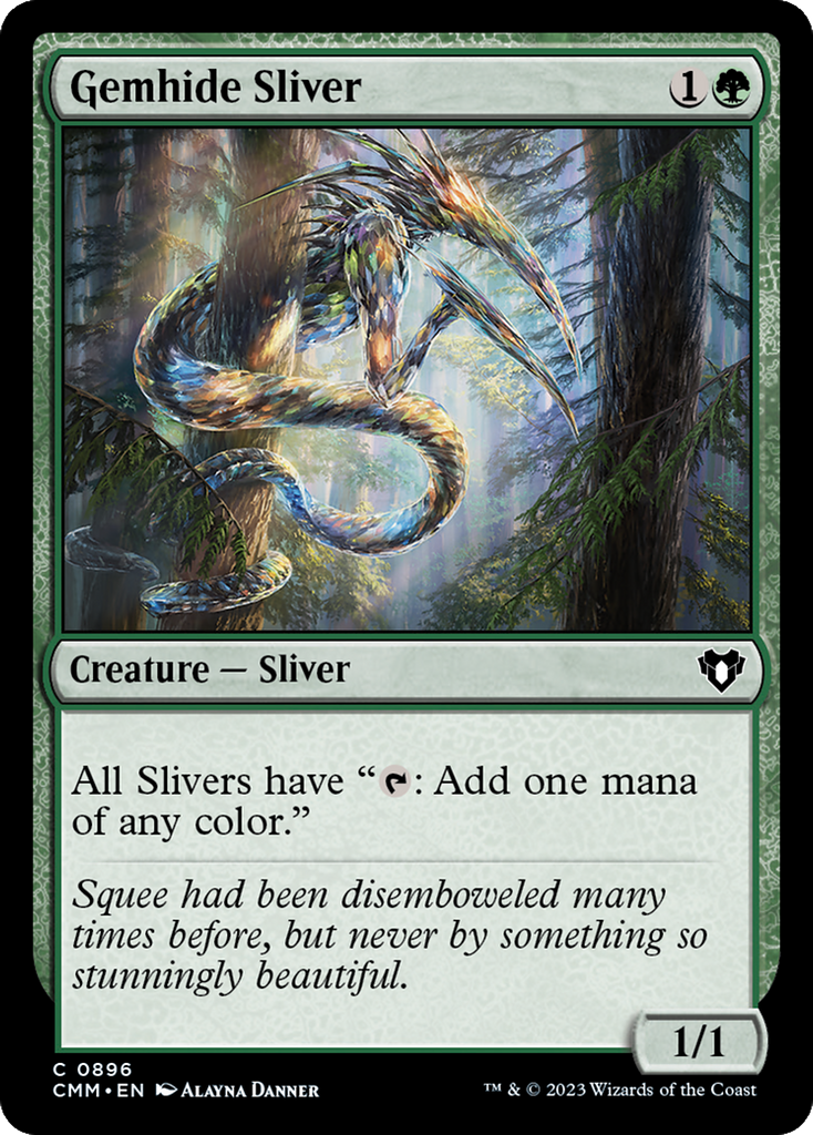 Magic: The Gathering - Gemhide Sliver - Commander Masters