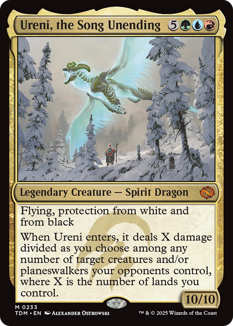 Magic: The Gathering - Ureni, the Song Unending Foil - Tarkir: Dragonstorm