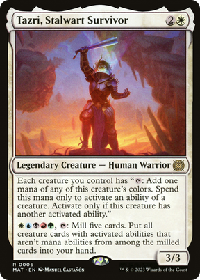 Magic: The Gathering - Tazri, Stalwart Survivor Foil - March of the Machine: The Aftermath