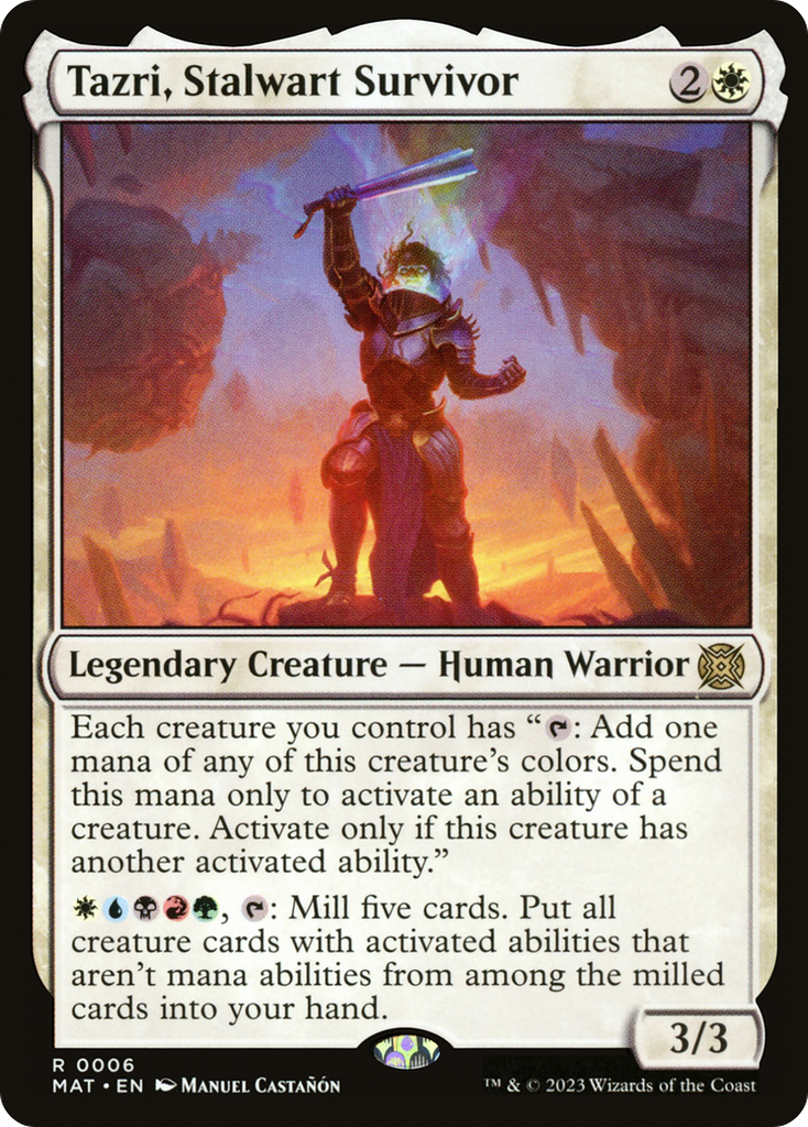 Magic: The Gathering - Tazri, Stalwart Survivor Foil - March of the Machine: The Aftermath