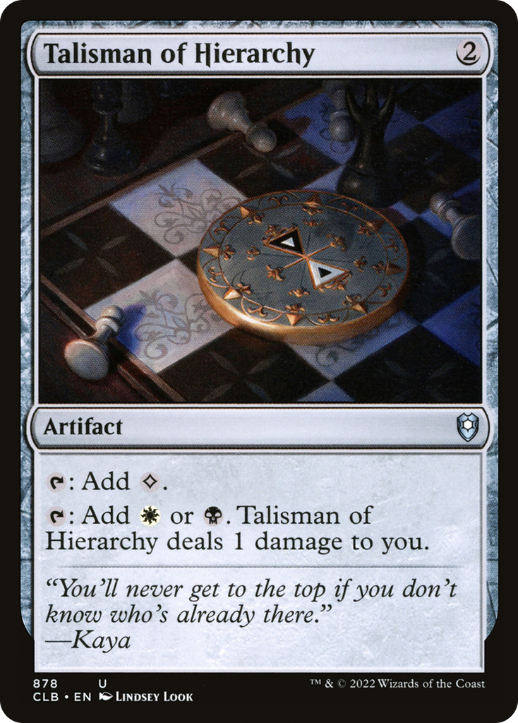 Magic: The Gathering - Talisman of Hierarchy - Commander Legends: Battle for Baldur's Gate