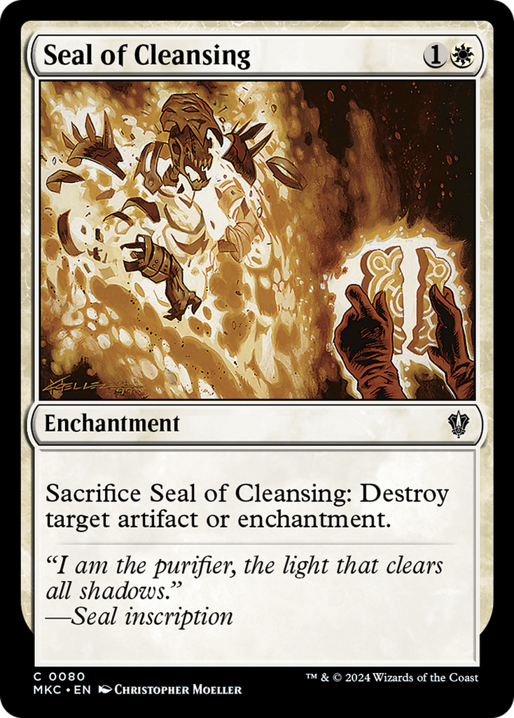Magic: The Gathering - Seal of Cleansing - Murders at Karlov Manor Commander