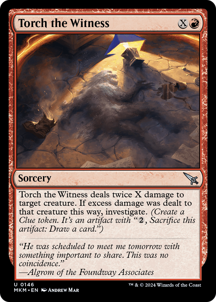 Magic: The Gathering - Torch the Witness - Murders at Karlov Manor