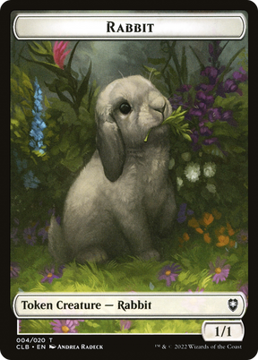 Magic: The Gathering - Rabbit Token - Battle for Baldur's Gate Tokens