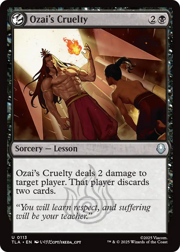 Magic: The Gathering - Ozai's Cruelty Foil - Avatar: The Last Airbender
