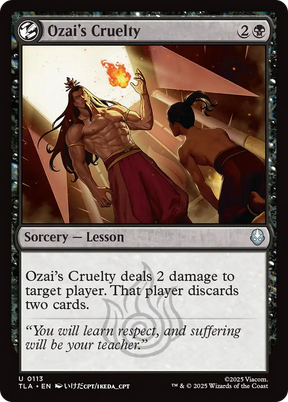 Magic: The Gathering - Ozai's Cruelty Foil - Avatar: The Last Airbender