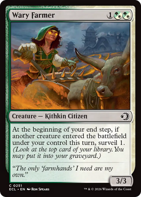 Magic: The Gathering - Wary Farmer Foil - Lorwyn Eclipsed