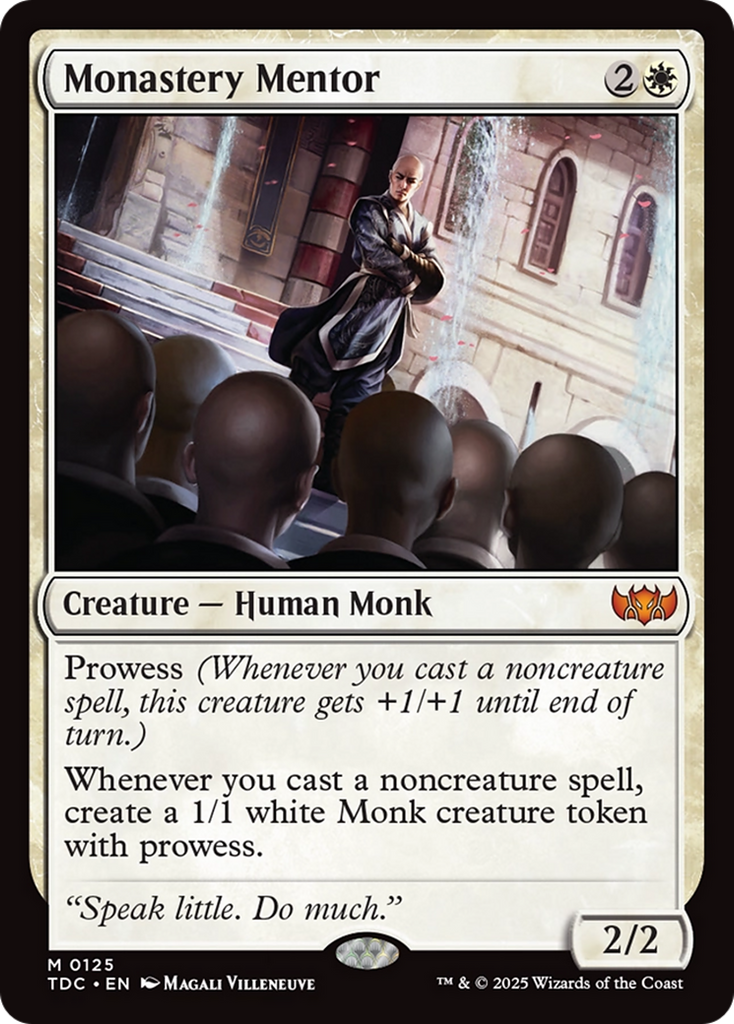 Magic: The Gathering - Monastery Mentor - Tarkir: Dragonstorm Commander