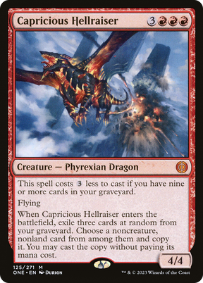 Magic: The Gathering - Capricious Hellraiser Foil - Phyrexia: All Will Be One