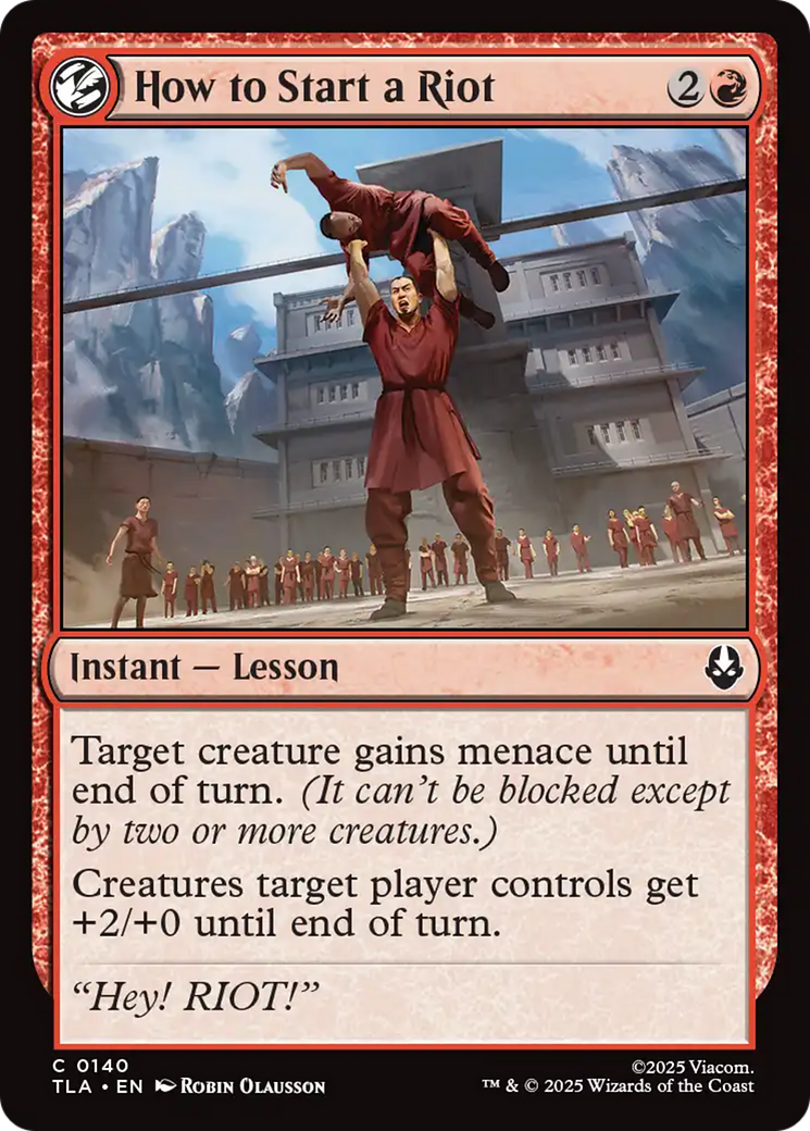 Magic: The Gathering - How to Start a Riot - Avatar: The Last Airbender