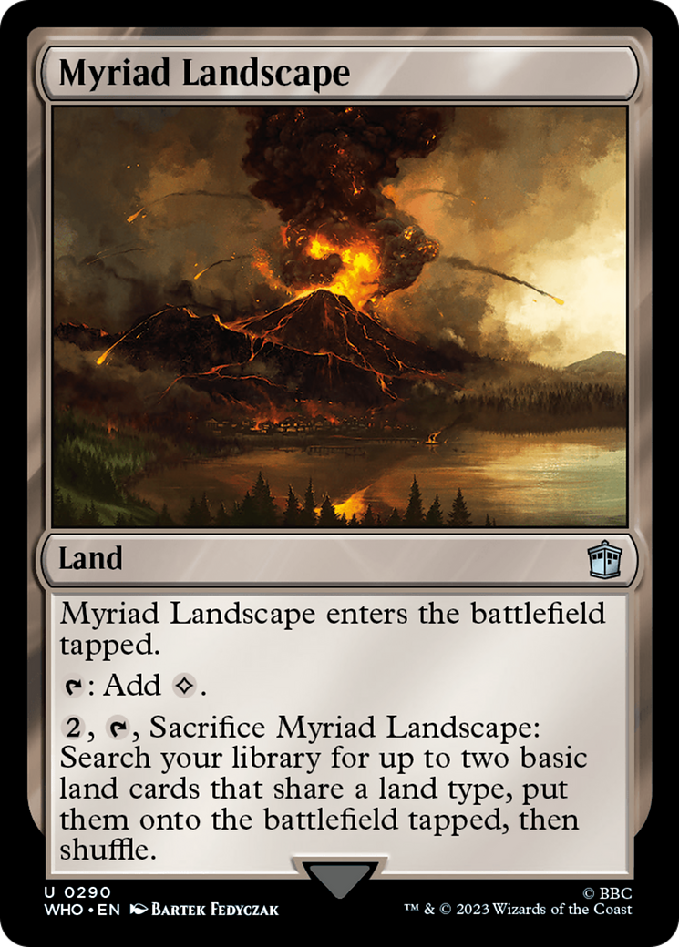 Magic: The Gathering - Myriad Landscape Foil - Doctor Who