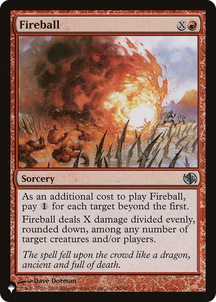 Magic: The Gathering - Fireball - The List