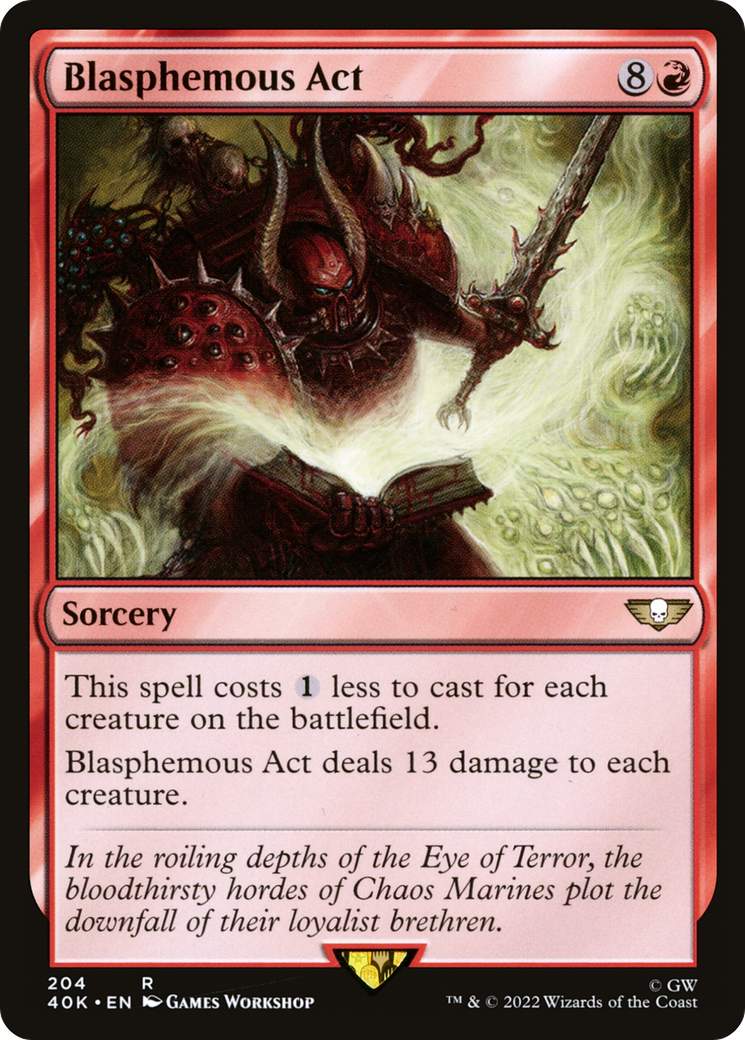 Magic: The Gathering - Blasphemous Act - Warhammer 40000 Commander