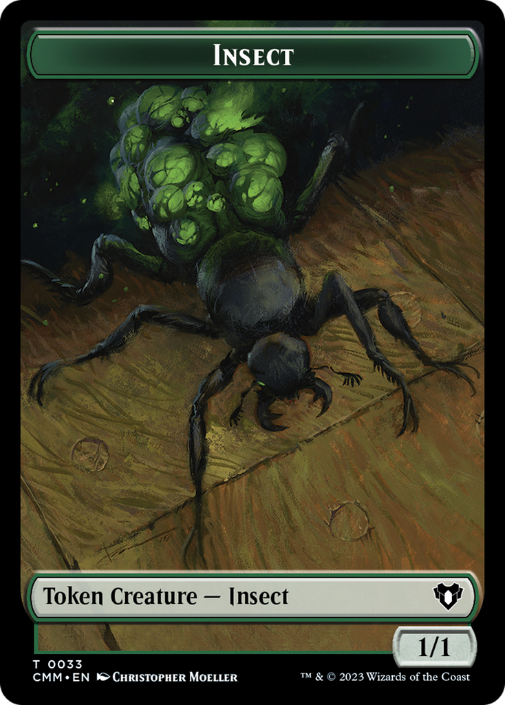 Magic: The Gathering - Insect Token - Commander Masters Tokens
