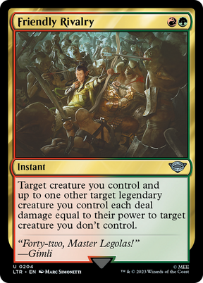 Magic: The Gathering - Friendly Rivalry - The Lord of the Rings: Tales of Middle-earth