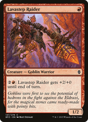 Magic: The Gathering - Lavastep Raider Foil - Battle for Zendikar