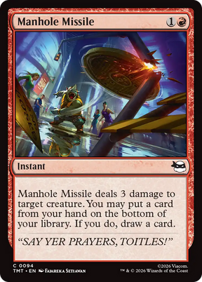 Magic: The Gathering - Manhole Missile - Teenage Mutant Ninja Turtles