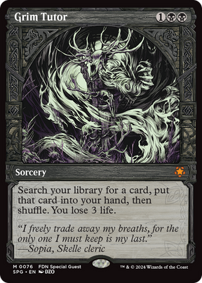 Magic: The Gathering - Grim Tutor Foil - Special Guests