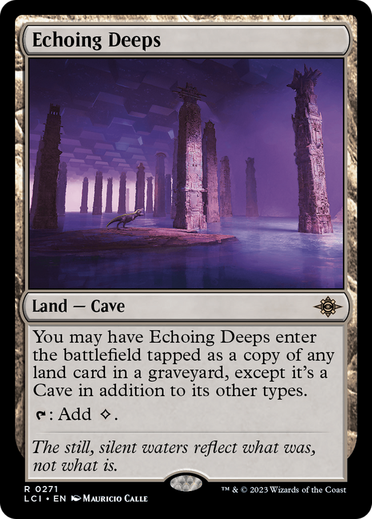 Magic: The Gathering - Echoing Deeps Foil - The Lost Caverns of Ixalan