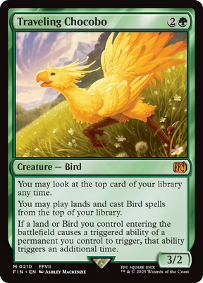 Magic: The Gathering - Traveling Chocobo Foil - Final Fantasy