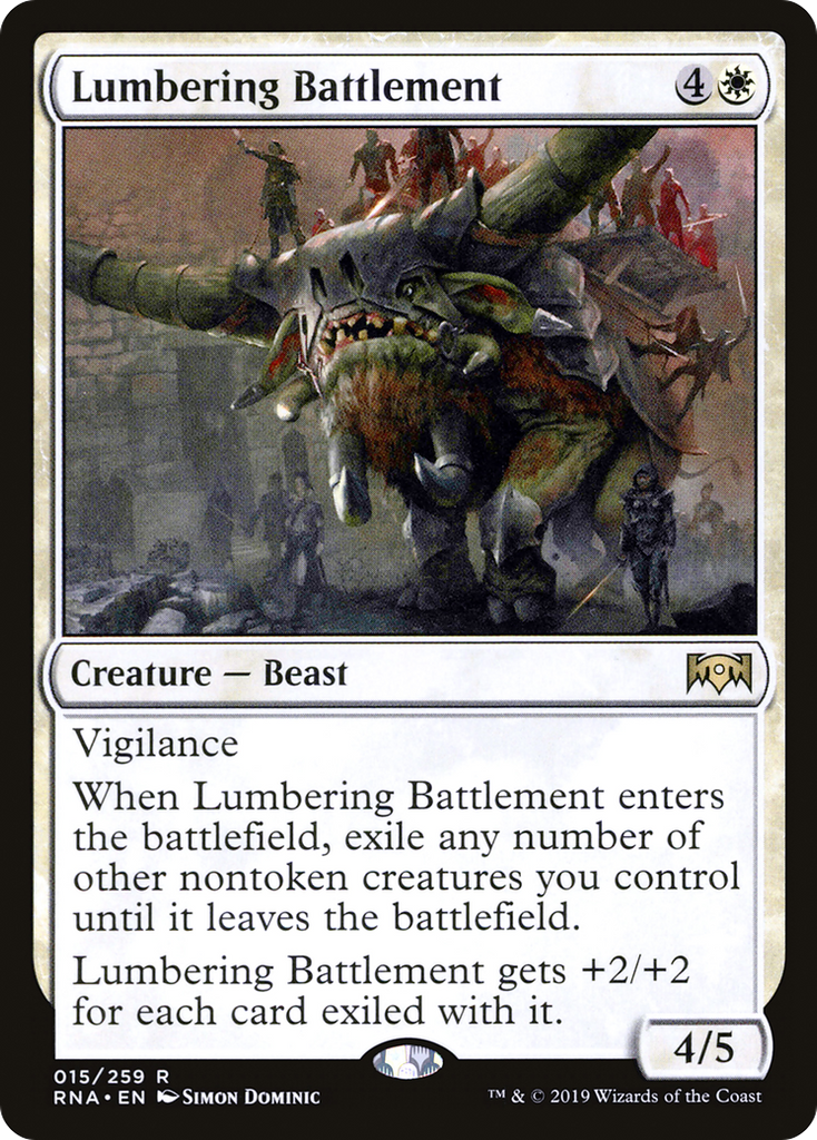 Magic: The Gathering - Lumbering Battlement Foil - Ravnica Allegiance