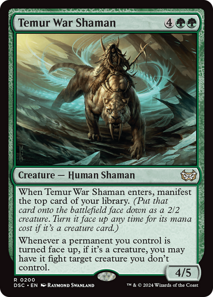 Magic: The Gathering - Temur War Shaman - Duskmourn: House of Horror Commander