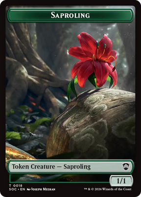 Magic: The Gathering - Saproling Token - Secrets of Strixhaven Commander Tokens