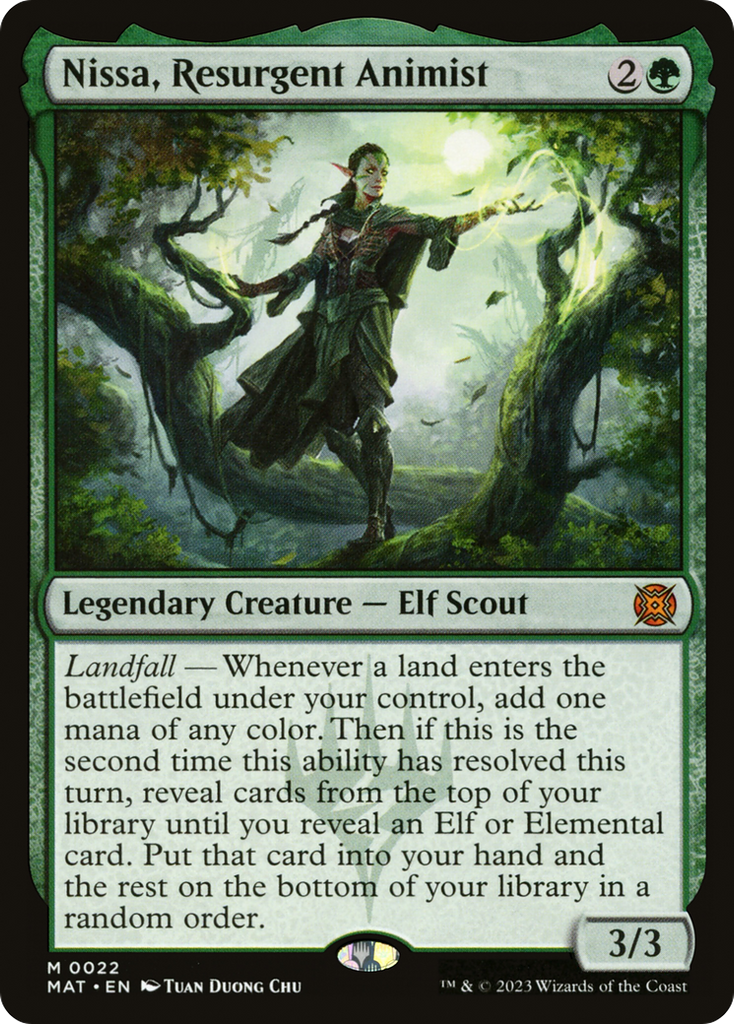 Magic: The Gathering - Nissa, Resurgent Animist - March of the Machine: The Aftermath