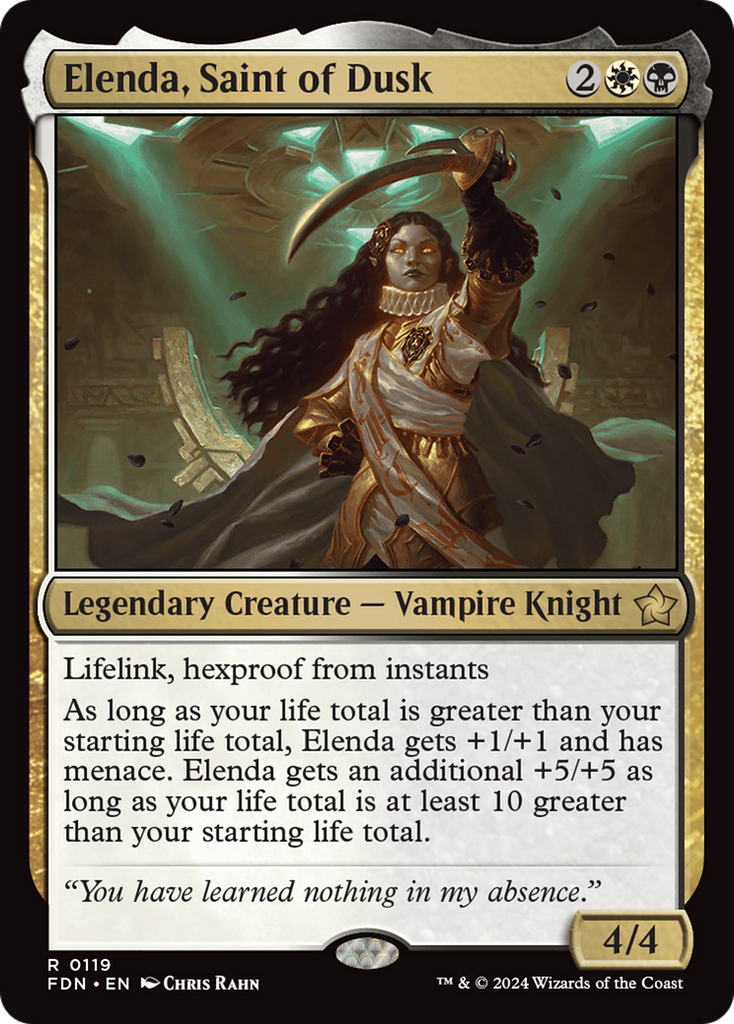 Magic: The Gathering - Elenda, Saint of Dusk Foil - Foundations