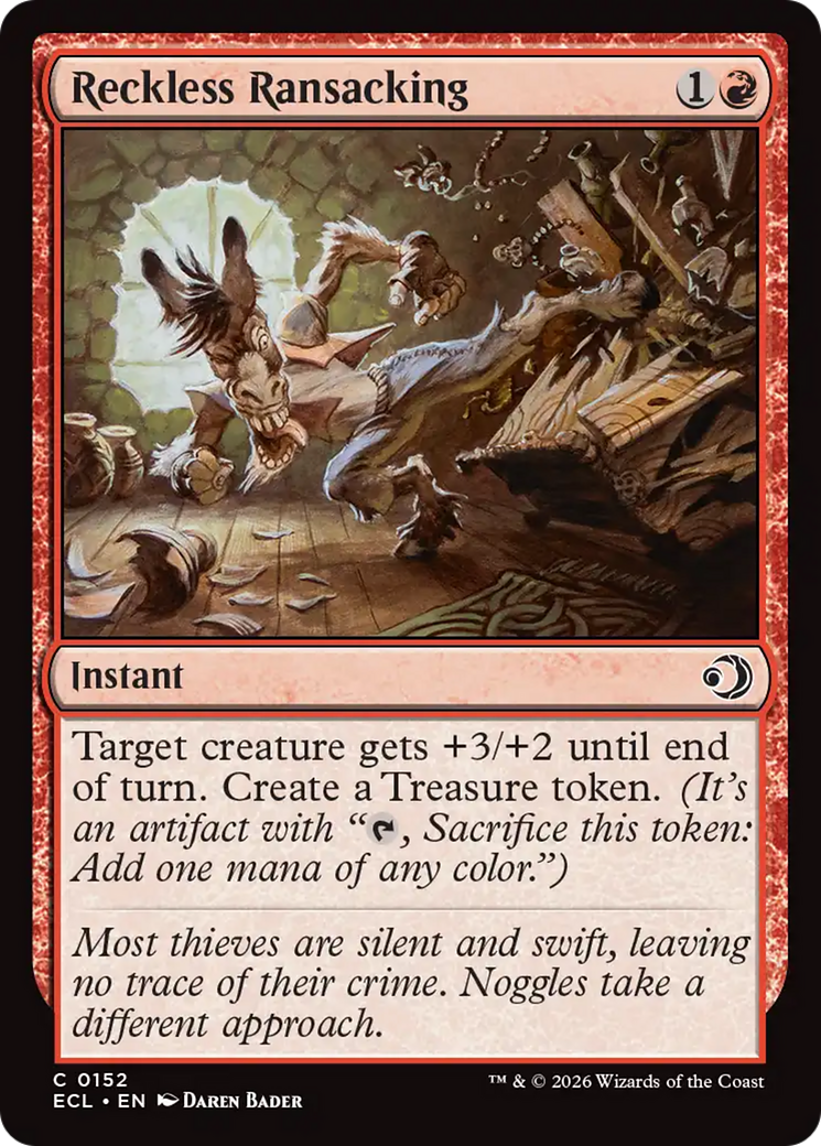 Magic: The Gathering - Reckless Ransacking - Lorwyn Eclipsed