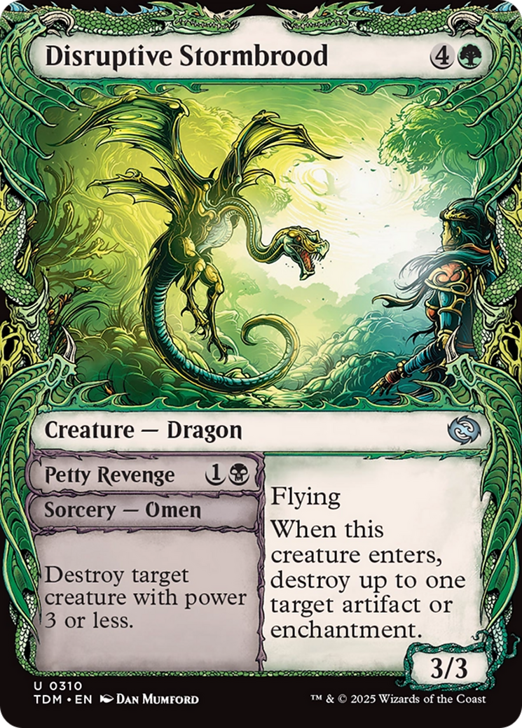 Magic: The Gathering - Disruptive Stormbrood // Petty Revenge Foil - Tarkir: Dragonstorm