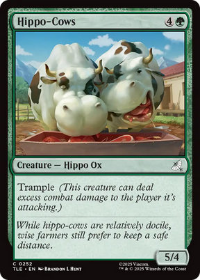Magic: The Gathering - Hippo-Cows Foil - Avatar: The Last Airbender Eternal