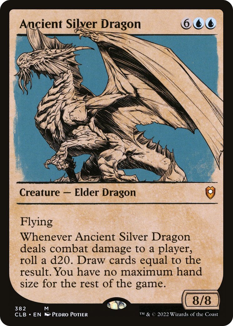 Magic: The Gathering - Ancient Silver Dragon - Commander Legends: Battle for Baldur's Gate