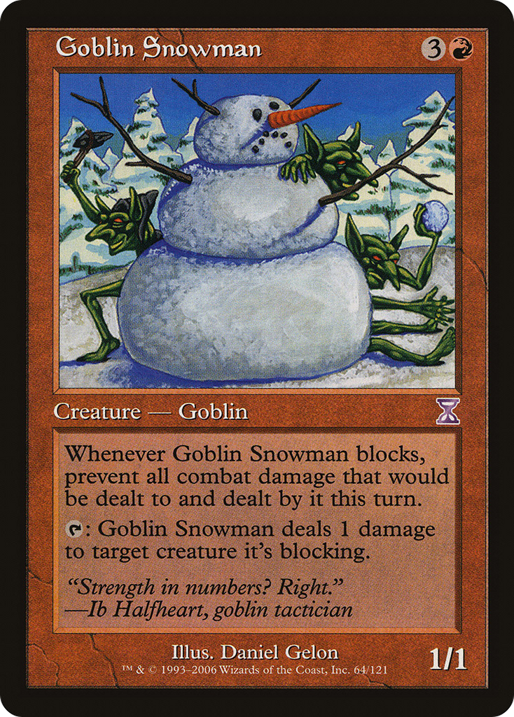 Magic: The Gathering - Goblin Snowman - Time Spiral Timeshifted