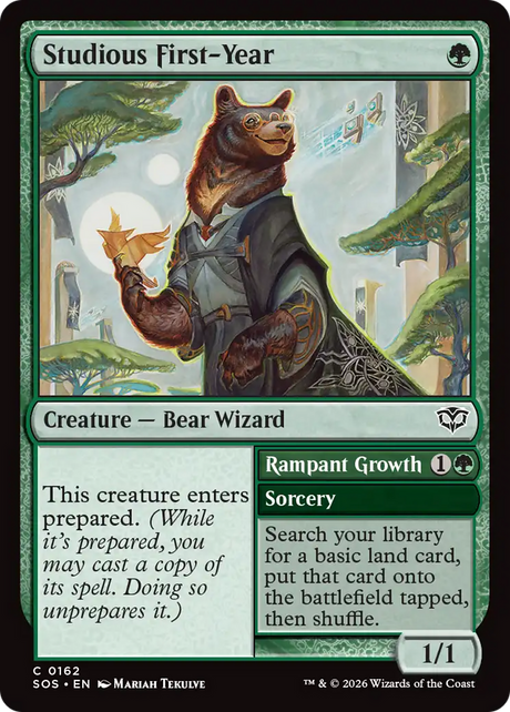 Magic: The Gathering - Studious First-Year // Rampant Growth - Secrets of Strixhaven