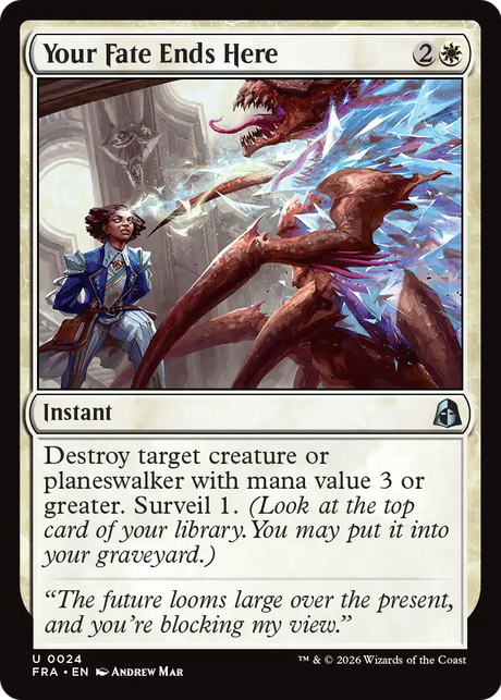 Magic: The Gathering - Your Fate Ends Here Foil - Reality Fracture