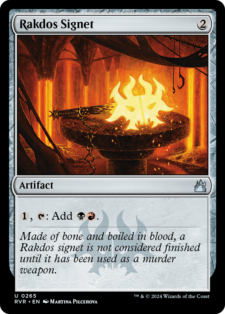 Magic: The Gathering - Rakdos Signet Foil - Ravnica Remastered