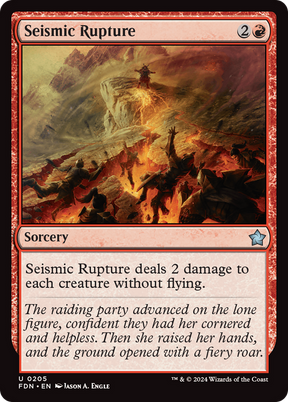 Magic: The Gathering - Seismic Rupture Foil - Foundations
