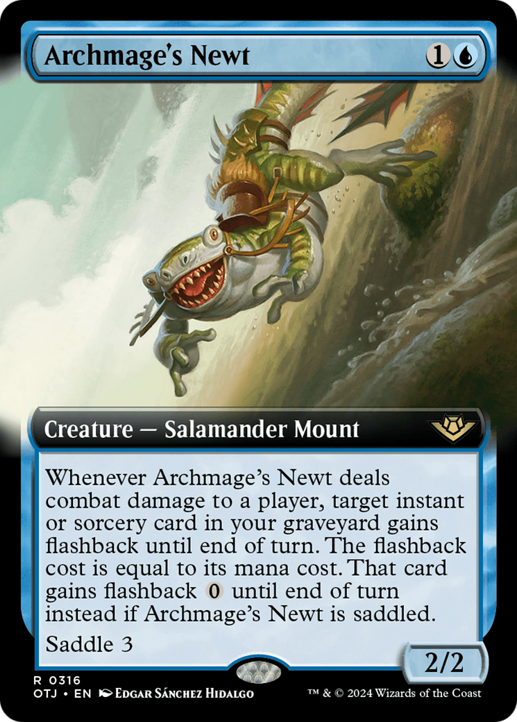 Magic: The Gathering - Archmage's Newt Foil - Outlaws of Thunder Junction