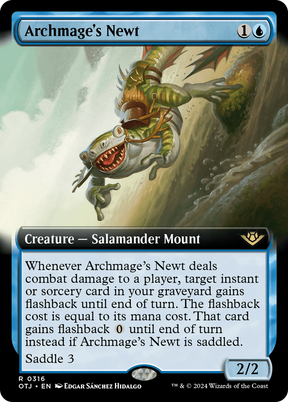 Magic: The Gathering - Archmage's Newt Foil - Outlaws of Thunder Junction
