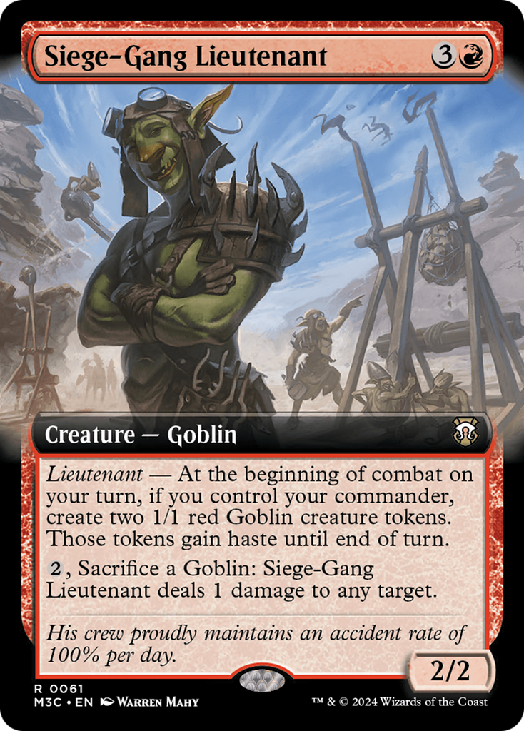 Magic: The Gathering - Siege-Gang Lieutenant - Modern Horizons 3 Commander