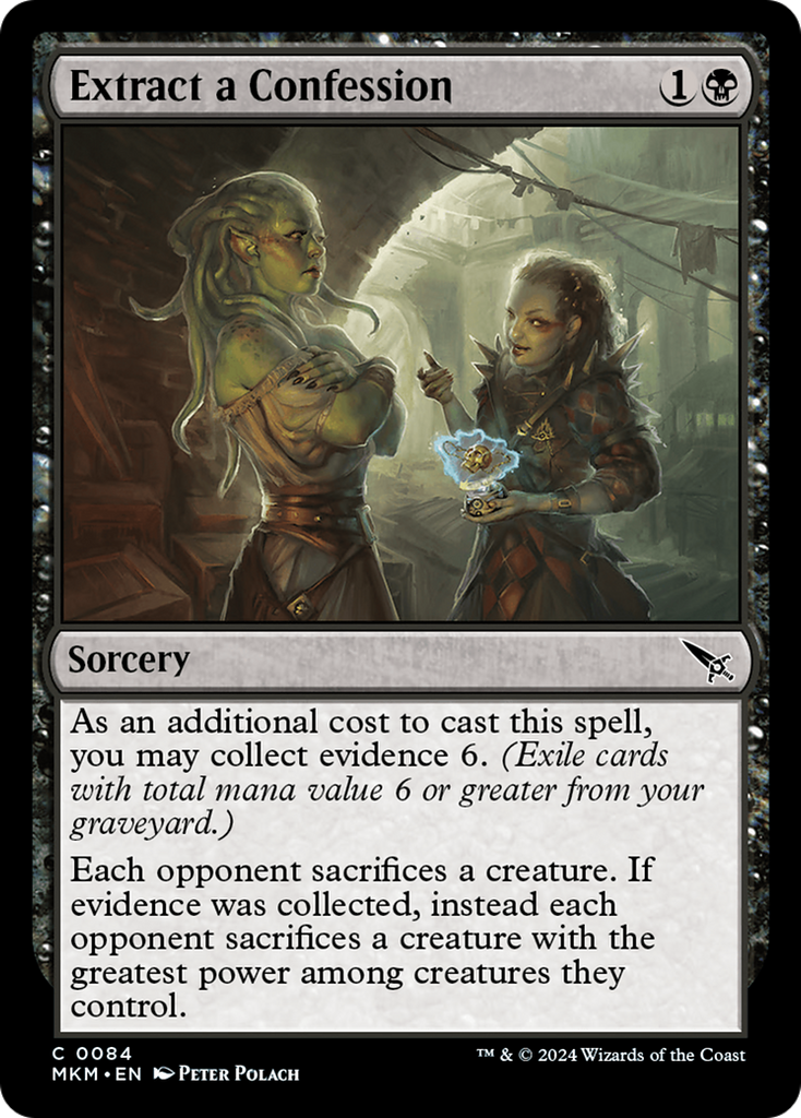 Magic: The Gathering - Extract a Confession Foil - Murders at Karlov Manor