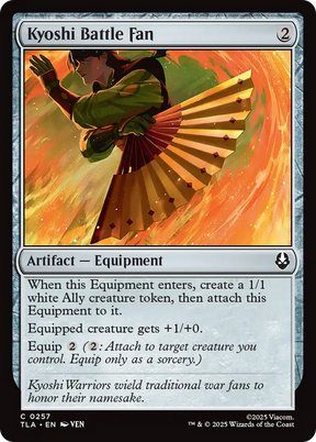 Magic: The Gathering - Kyoshi Battle Fan - Avatar: The Last Airbender