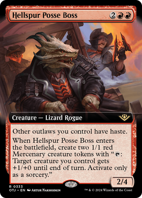 Magic: The Gathering - Hellspur Posse Boss Foil - Outlaws of Thunder Junction