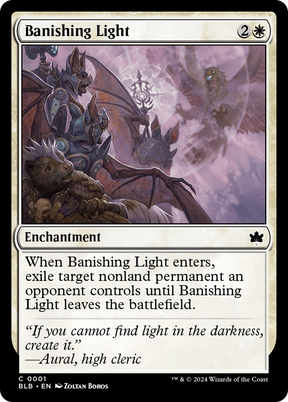 Magic: The Gathering - Banishing Light Foil - Bloomburrow