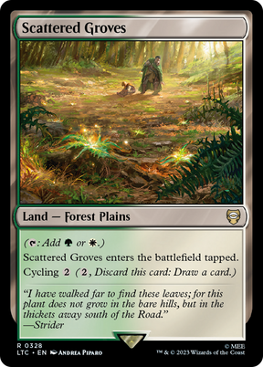Magic: The Gathering - Scattered Groves - Tales of Middle-earth Commander
