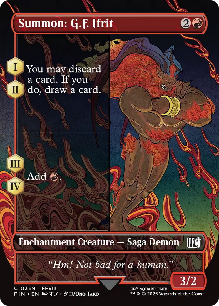 Magic: The Gathering - Summon: G.F. Ifrit Foil - Final Fantasy